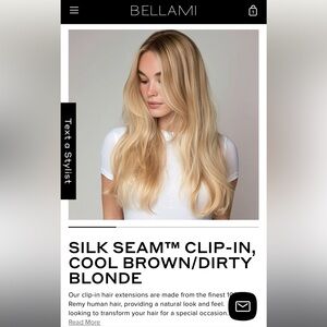 BELLAMI Silk Seam 180g 20” Cool Brown/Dirty Blonde